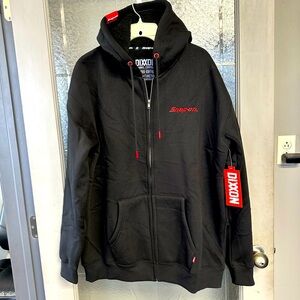 New Men’s Dixxon Sherpa lined Full Zip Hoodie size L